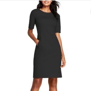 Lands’ End Elbow Sleeve Ponte Shift Dress